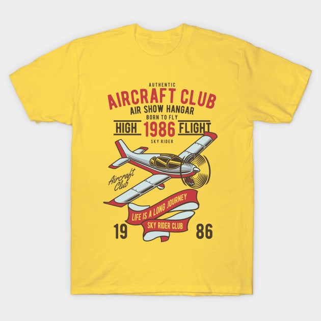 Aircraft Club T-Shirt by alphacreatives
